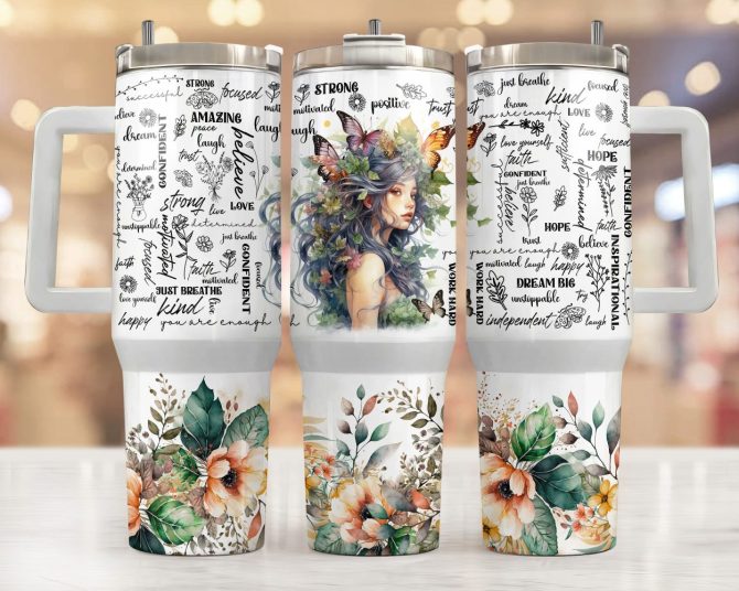 Dream Girl Nature Lover Custom Stanley Quencher 40Oz Stainless Steel Tumbler With Handle