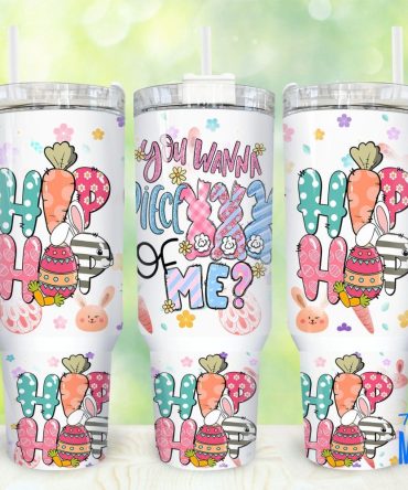 Easter Hip Hop Custom Stanley Quencher 40Oz Stainless Steel Tumbler With Handle