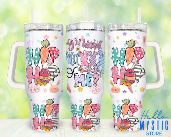 Easter Hip Hop Custom Stanley Quencher 40Oz Stainless Steel Tumbler With Handle