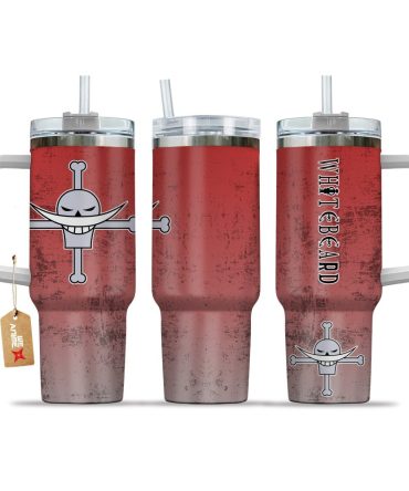 Edward Newgate Whitebeard One Piece Anime Custom Stanley Quencher 40Oz Stainless Steel Tumbler With Handle