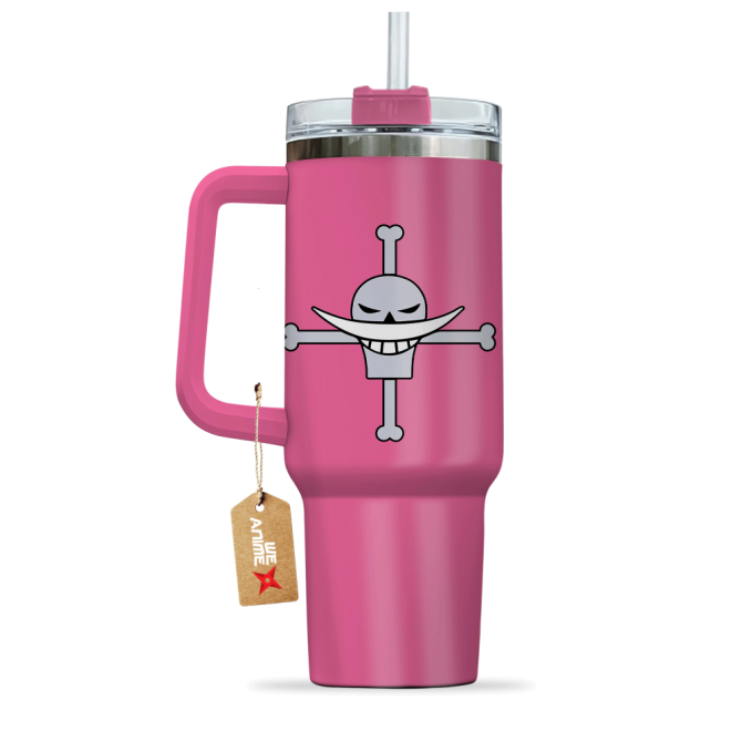 Edward Newgate Whitebeard One Piece Anime Custom Stanley Quencher 40Oz Stainless Steel Tumbler With Handle - Image 4