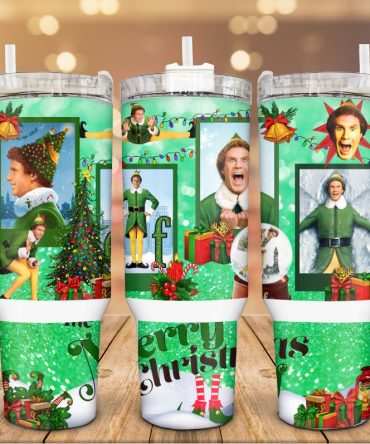 Elf Christmas Movies Custom Stanley Quencher 40Oz Stainless Steel Tumbler With Handle