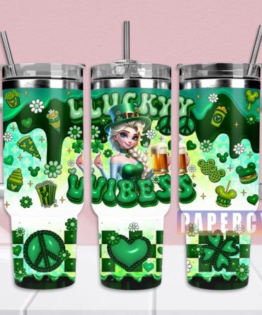 Elsa Frozen Custom Stanley Quencher 40Oz Stainless Steel Tumbler With Handle