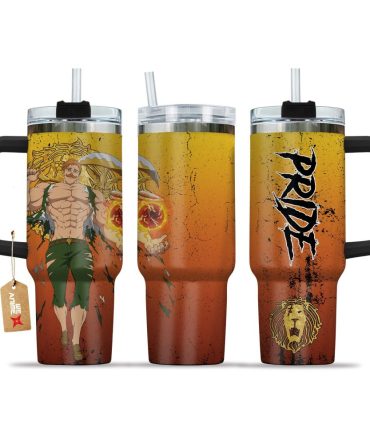 Escanor Lion #8217;S Sin Of Pride The Seven Deadly Sins Anime Custom Stanley Quencher 40Oz Stainless Steel Tumbler With Handle