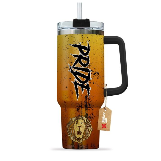 Escanor Lion #8217;S Sin Of Pride The Seven Deadly Sins Anime Custom Stanley Quencher 40Oz Stainless Steel Tumbler With Handle - Image 3