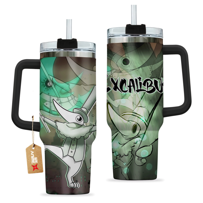 Excalibur Soul Eater Anime Custom Stanley Quencher 40Oz Stainless Steel Tumbler With Handle - Image 2