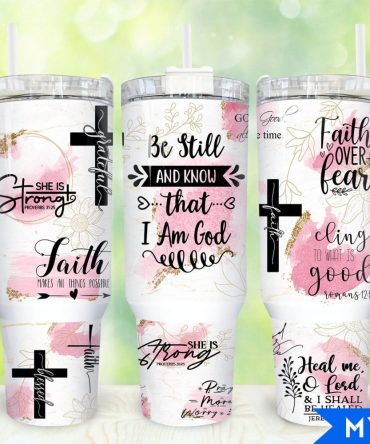 Faith Affirmations Custom Stanley Quencher 40Oz Stainless Steel Tumbler With Handle