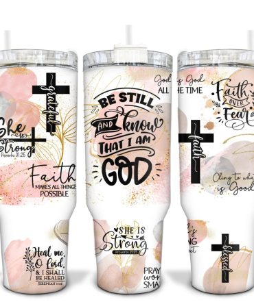Faith Affirmations Custom Stanley Quencher 40Oz Stainless Steel Tumbler With Handle