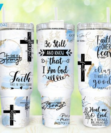Faith Affirmations Custom Stanley Quencher 40Oz Stainless Steel Tumbler With Handle