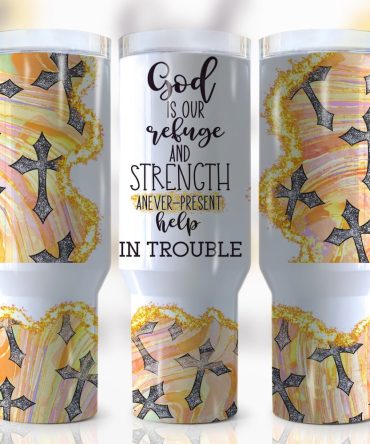 Faith In God Custom Stanley Quencher 40Oz Stainless Steel Tumbler With Handle