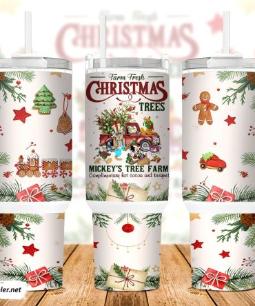 Farm Fresh Christmas Trees Custom Stanley Quencher 40Oz Stainless Steel Tumbler With Handle