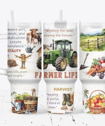 Farm Life Custom Stanley Quencher 40Oz Stainless Steel Tumbler With Handle