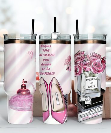 Fashion Girl Custom Stanley Quencher 40Oz Stainless Steel Tumbler With Handle