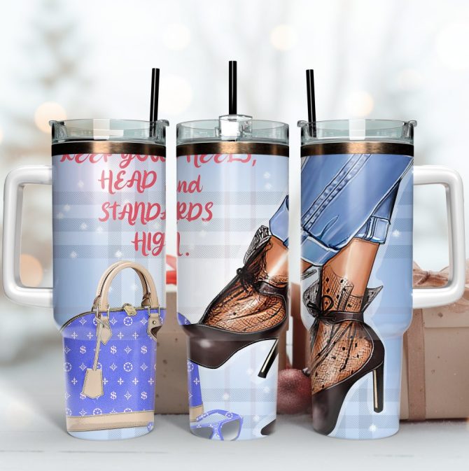 Fashion Girl Custom Stanley Quencher 40Oz Stainless Steel Tumbler With Handle