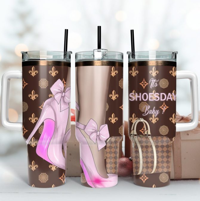 Fashion Girl Custom Stanley Quencher 40Oz Stainless Steel Tumbler With Handle