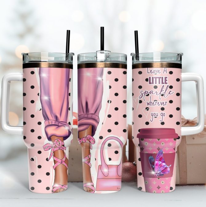 Fashion Girl Quote Custom Stanley Quencher 40Oz Stainless Steel Tumbler With Handle
