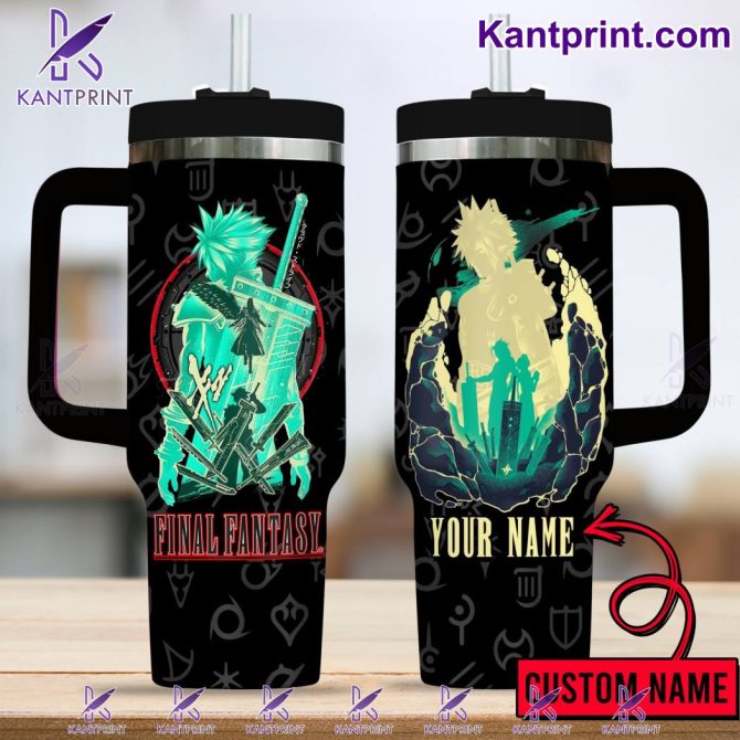 Final Fantasy Vii Games Custom Stanley Quencher 40Oz Stainless Steel
