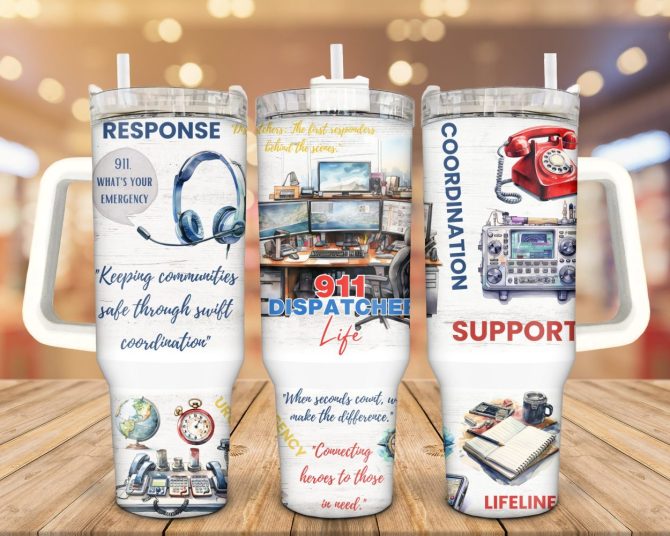 First Responders Life Custom Stanley Quencher 40Oz Stainless Steel Tumbler With Handle