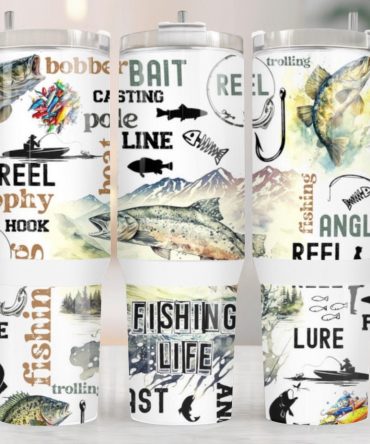 Fishing Life Custom Stanley Quencher 40Oz Stainless Steel Tumbler With Handle