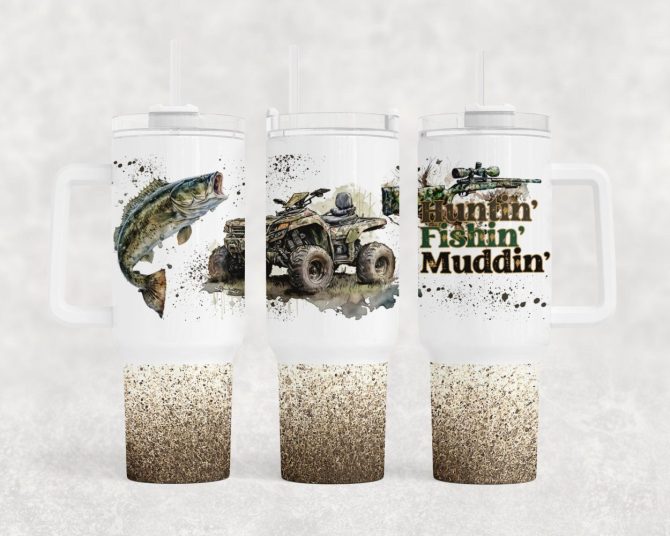 Fishs Custom Stanley Quencher 40Oz Stainless Steel Tumbler With Handle