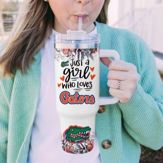 Florida Gators Ncaa Custom Stanley Quencher 40Oz Stainless Steel Tumbler With Handle - Image 5