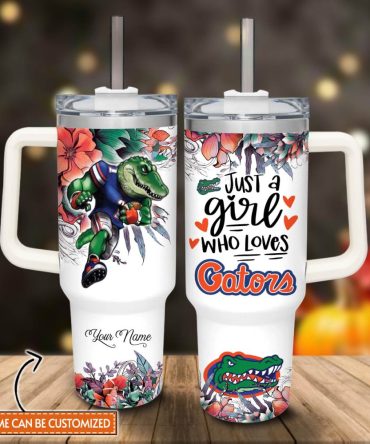 Florida Gators Ncaa Custom Stanley Quencher 40Oz Stainless Steel Tumbler With Handle