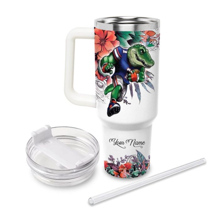 Florida Gators Ncaa Custom Stanley Quencher 40Oz Stainless Steel Tumbler With Handle - Image 2