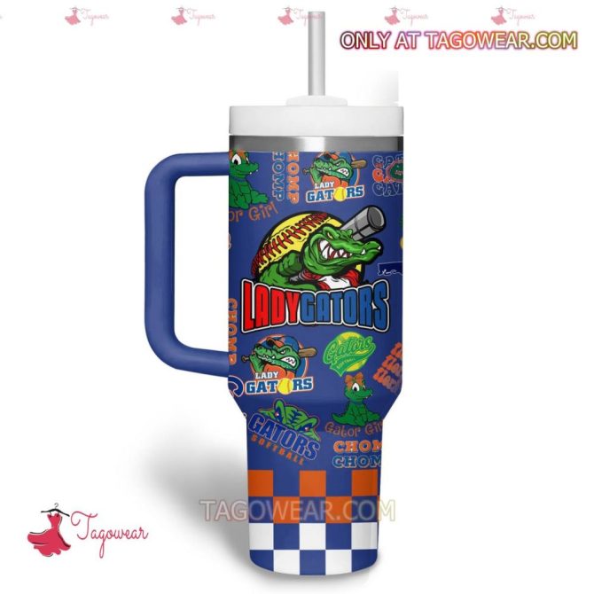 Florida Gators Softball Ncaa Custom Stanley Quencher 40Oz Stainless Steel - Image 3