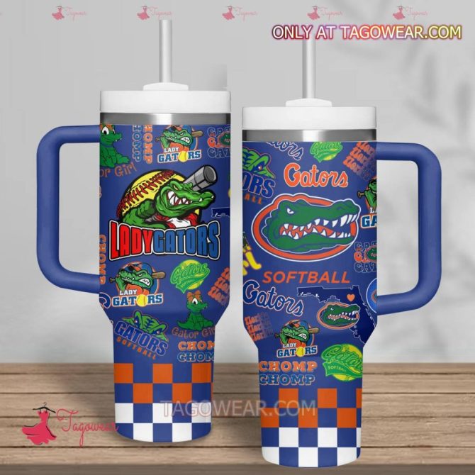 Florida Gators Softball Ncaa Custom Stanley Quencher 40Oz Stainless Steel - Image 2