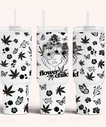 Flower Boho Custom Stanley Quencher 40Oz Stainless Steel Tumbler With Handle