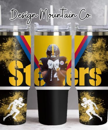 Football Pittsburgh Steelers Nfl Custom Stanley Quencher 40Oz Stainless Steel Tumbler With Handle