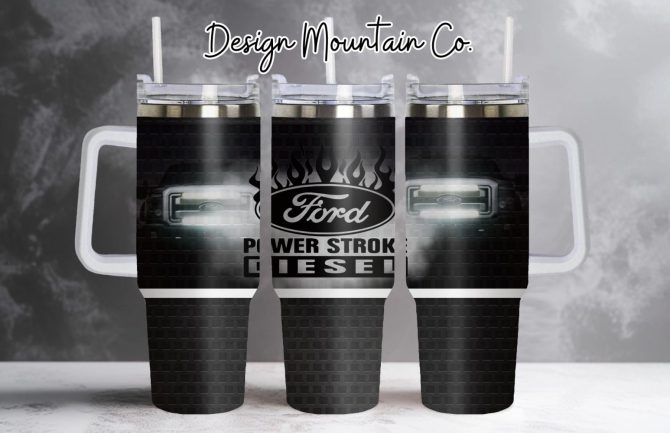 Ford Cars Custom Stanley Quencher 40Oz Stainless Steel Tumbler With Handle