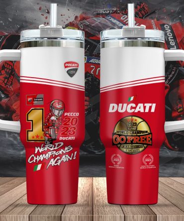 Francesco Bagnaia Motogp Custom Stanley Quencher 40Oz Stainless Steel Tumbler With Handle