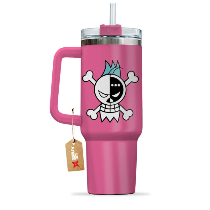Franky One Piece Anime Custom Stanley Quencher 40Oz Stainless Steel Tumbler With Handle - Image 4