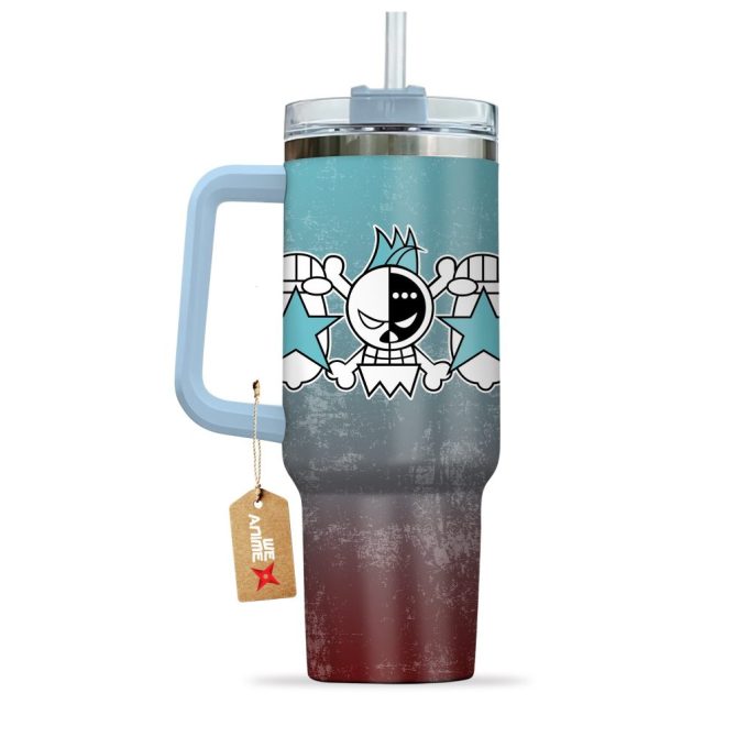 Franky One Piece Anime Custom Stanley Quencher 40Oz Stainless Steel Tumbler With Handle - Image 4