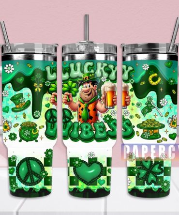 Fred Flintstones Custom Stanley Quencher 40Oz Stainless Steel Tumbler With Handle