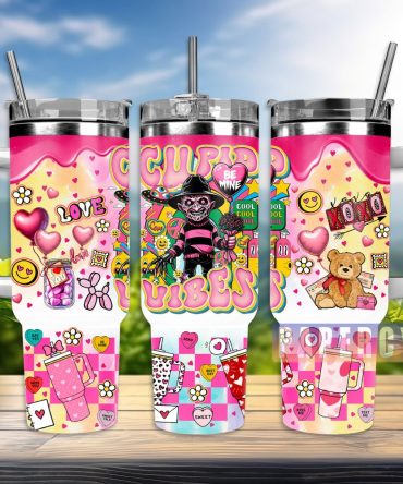 Freddy Krueger Custom Stanley Quencher 40Oz Stainless Steel Tumbler With Handle