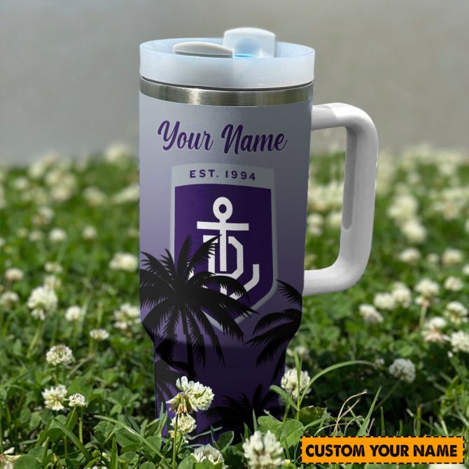 Fremantle Dockers Afl Custom Stanley Quencher 40Oz Stainless Steel Tumbler With Handle - Image 2