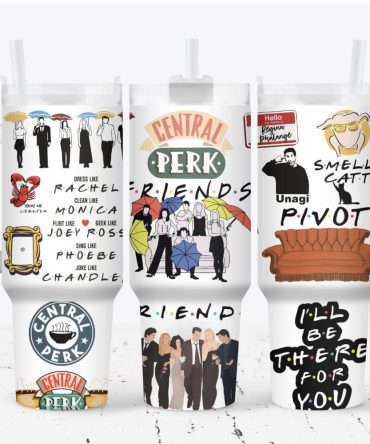 Friends Custom Stanley Quencher 40Oz Stainless Steel Tumbler With Handle