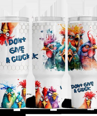 Funny Chickens Custom Stanley Quencher 40Oz Stainless Steel Tumbler With Handle