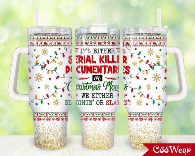 Funny Christmas Custom Stanley Quencher 40Oz Stainless Steel Tumbler With Handle