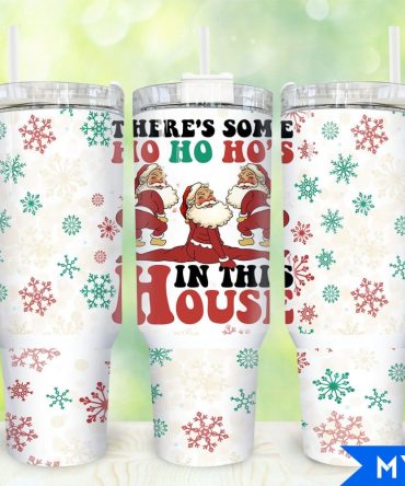 Funny Christmas Retro Santa Claus Custom Stanley Quencher 40Oz Stainless Steel Tumbler With Handle