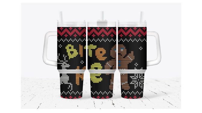 Funny Human Christmas Custom Stanley Quencher 40Oz Stainless Steel Tumbler With Handle