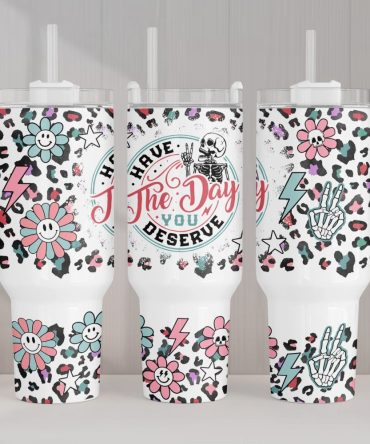 Funny Skeleton Custom Stanley Quencher 40Oz Stainless Steel Tumbler With Handle