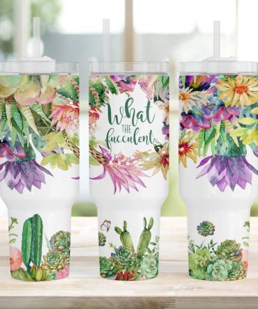 Funny Succulent Quote Custom Stanley Quencher 40Oz Stainless Steel Tumbler With Handle