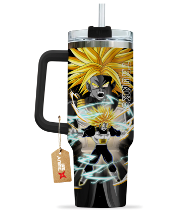 Future Trunks Ultra Super Saiyan Dragon Ball Anime Custom Stanley Quencher 40Oz Stainless Steel Tumbler With Handle
