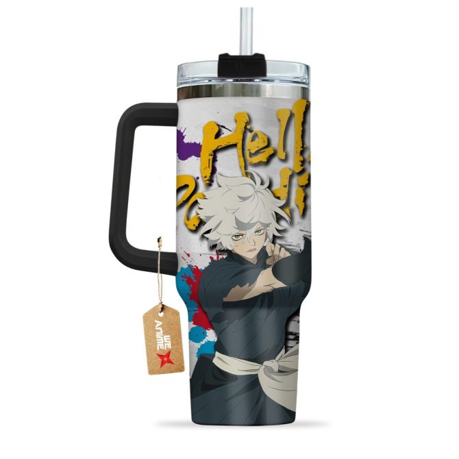 Gabimaru Hell #8217;S Paradise: Jigokuraku Anime Custom Stanley Quencher 40Oz Stainless Steel Tumbler With Handle - Image 4