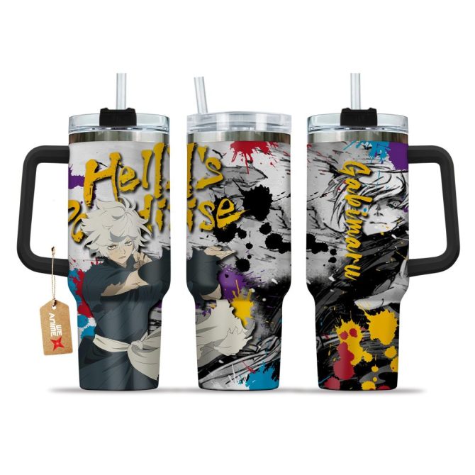 Gabimaru Hell #8217;S Paradise: Jigokuraku Anime Custom Stanley Quencher 40Oz Stainless Steel Tumbler With Handle