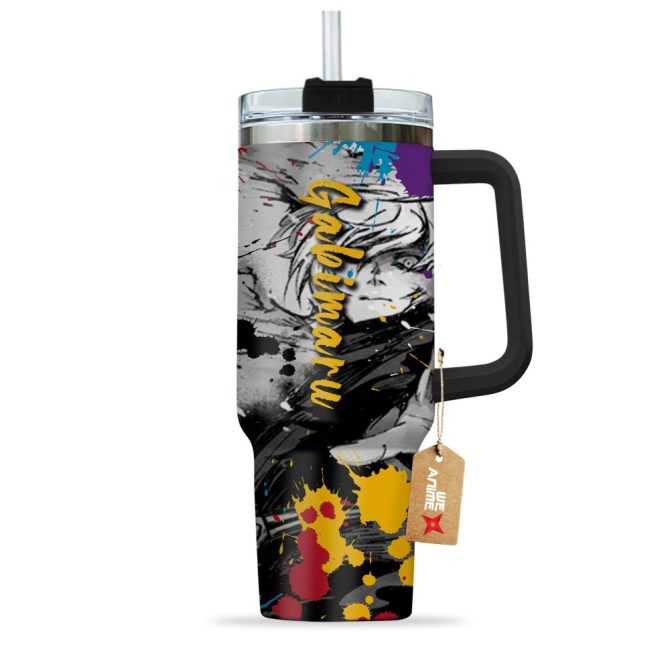 Gabimaru Hell #8217;S Paradise: Jigokuraku Anime Custom Stanley Quencher 40Oz Stainless Steel Tumbler With Handle - Image 3