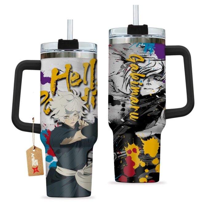Gabimaru Hell #8217;S Paradise: Jigokuraku Anime Custom Stanley Quencher 40Oz Stainless Steel Tumbler With Handle - Image 2
